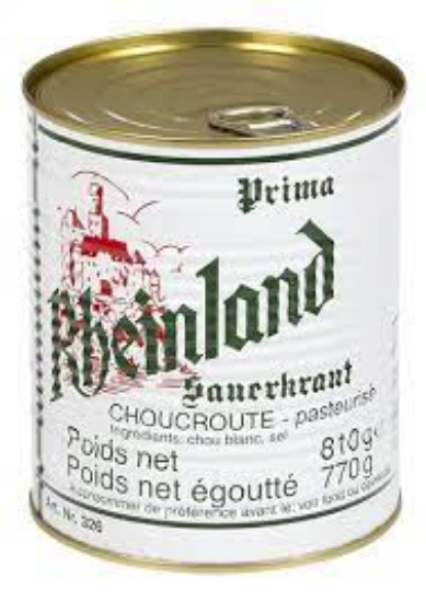 Image de CHOUCROUTE FRAICHE 'RHEINLAND'800G