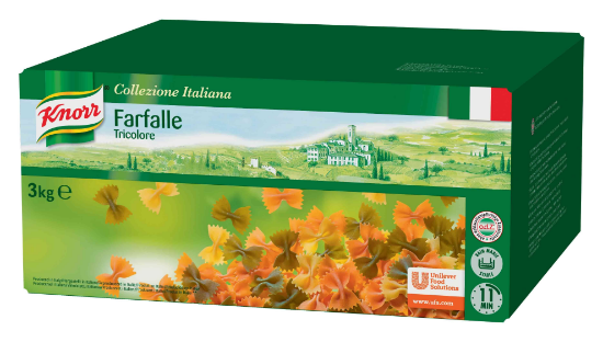 Image de FARFALLE TRICOLORE KNORR 3 KG