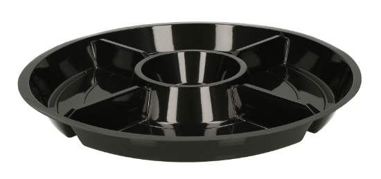 Image de APET PLATEAU FONDUE 5 COMP. ROND d26X25MM