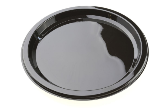 Image de ASSIETTE ROND NOIR d23CM SABERT 25PC