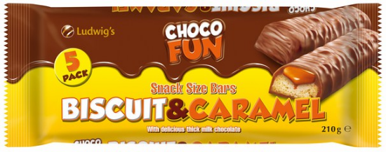 Image de BISCUIT ET CARAMEL BARS  24X5X42GR