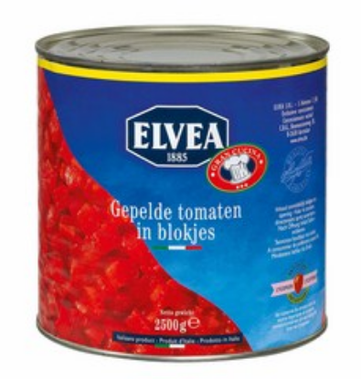 Image de TOMATES PELEES CUBES ELVEA 2500 G