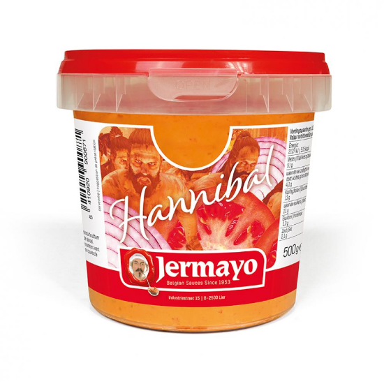 Image de SAUCE HANNIBAL FONCEE 6X500GR JERMAYO