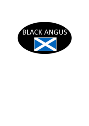 Image de AUTOCOLLANT "BLACK ANGUS" 45X27 1000PCS