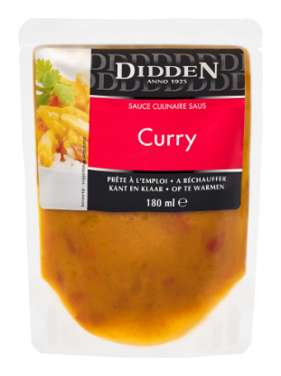 Image de POCHE SAUCE CURRY 10x180ml Didden