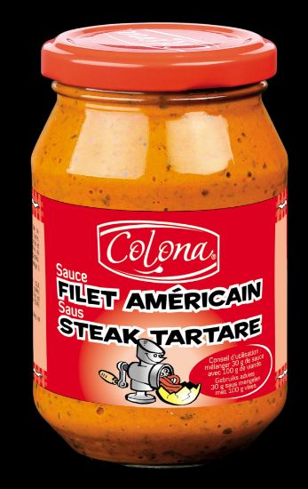 Image de SAUCE FILET AMERICAIN BOCAL 235gr Colona